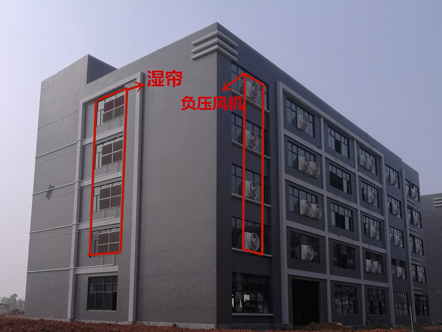 車間降溫,濕簾風(fēng)機(jī)降溫系統(tǒng),負(fù)壓風(fēng)機(jī)