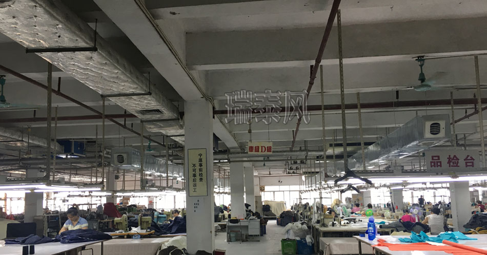 服裝、制衣、皮革廠降溫方案